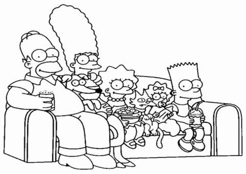 Coloriage Simpson A Imprimer Simpsonshop Toutes Les Actualits Des Simpson Et Plus Encore