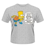 T-shirt Les Simpson Couleur Grise avec Bart Simpson