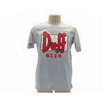T-shirt Les Simpson Duff Beer en rouge